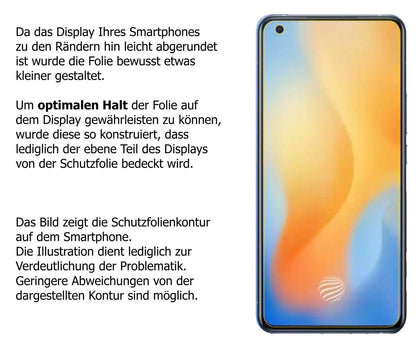 2x 9H Schutzfolie für Vivo X50 Panzerfolie (3)