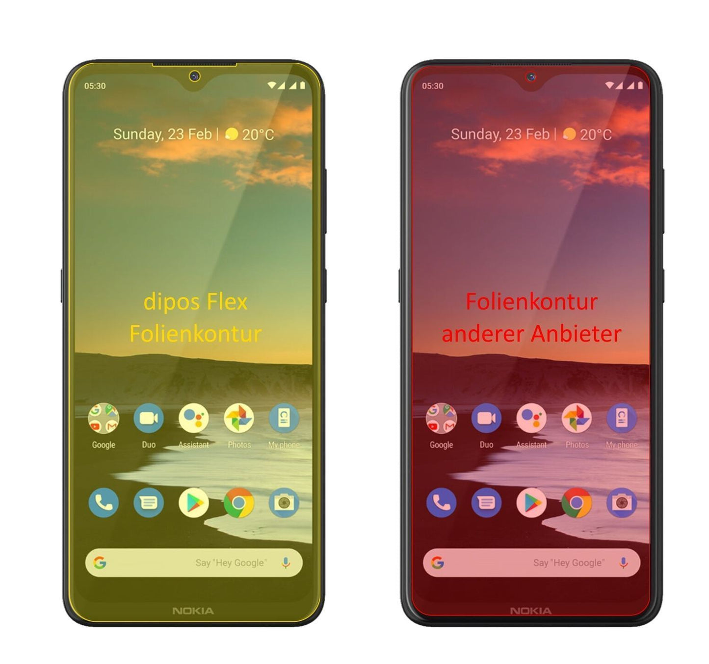 3x 3D Full Cover Schutzfolie für Nokia 46086 (2)
