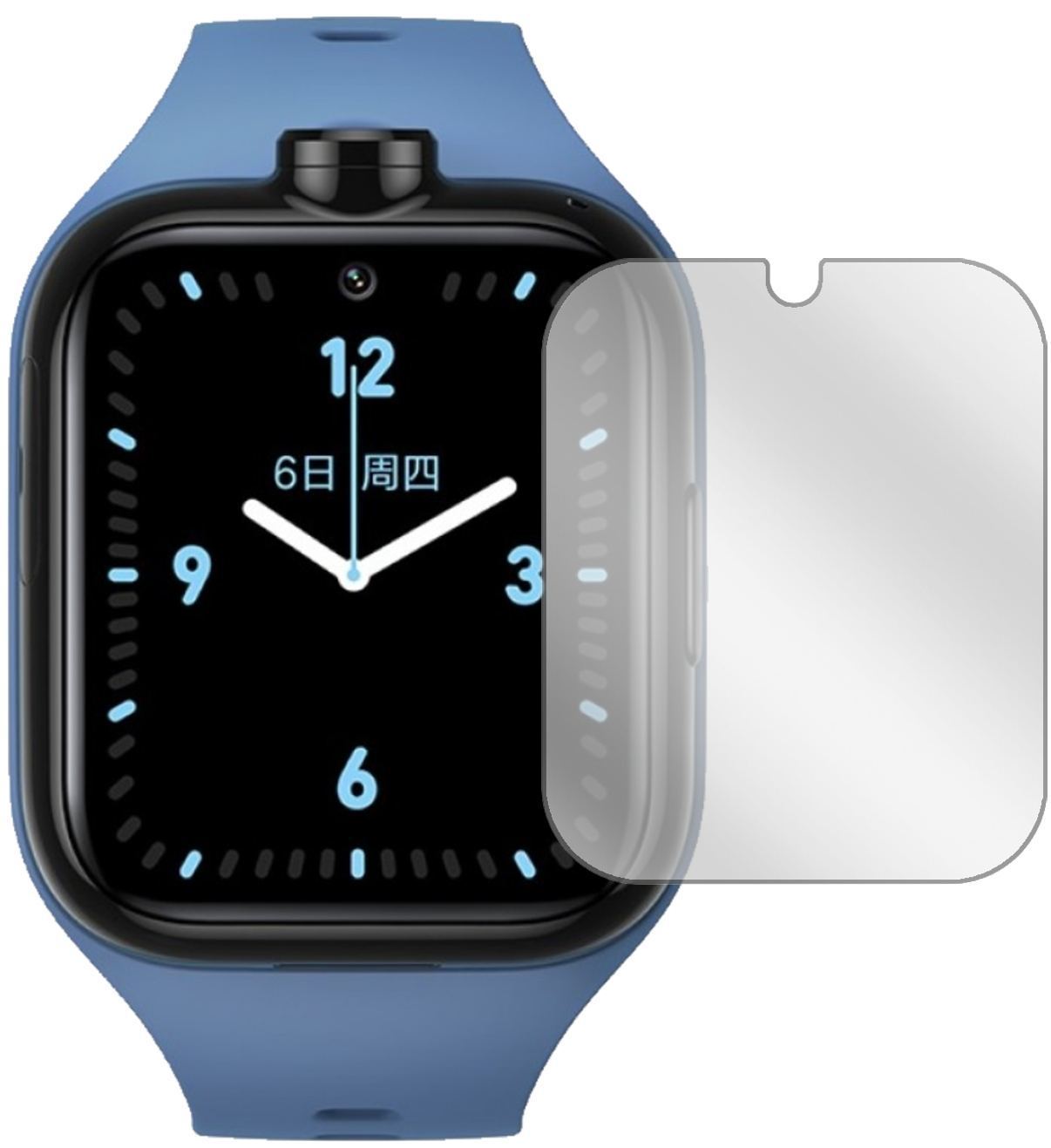 5x Schutzfolie klar für Xiaomi Mi Kids Watch 4 Pro (2)