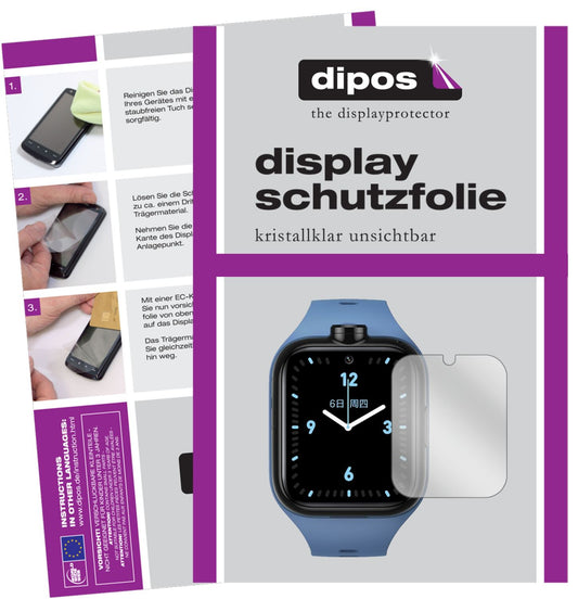 6x Schutzfolie klar für Xiaomi Mi Kids Watch 4 Dis (1)