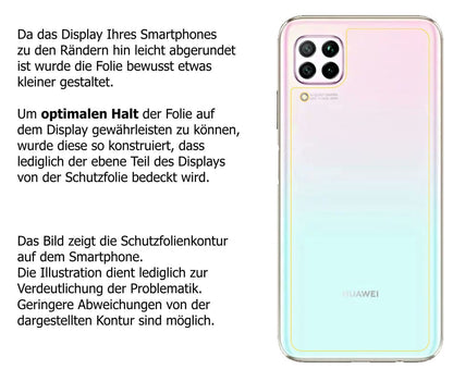 2x 9H Schutzfolie matt für Huawei P40 Lite Rücksei (3)