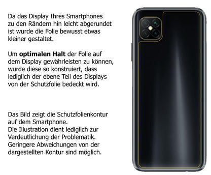 1x 9H Schutzfolie matt für Oppo A92s Rückseite Pan (3)