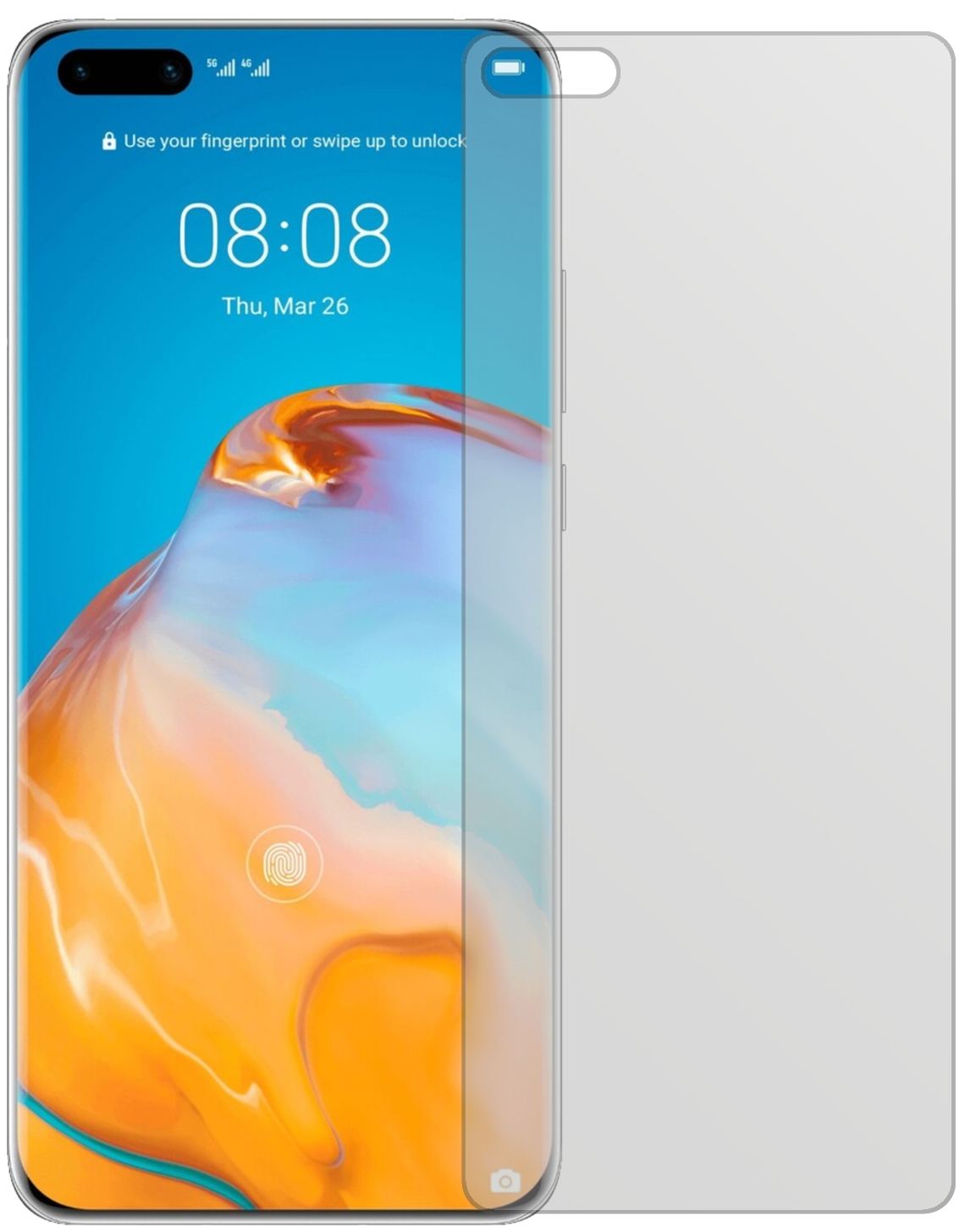 1x Schutzfolie matt für Huawei P40 Pro Plus Displa (2)