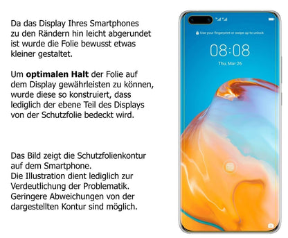 1x Schutzfolie matt für Huawei P40 Pro Plus Displa (6)