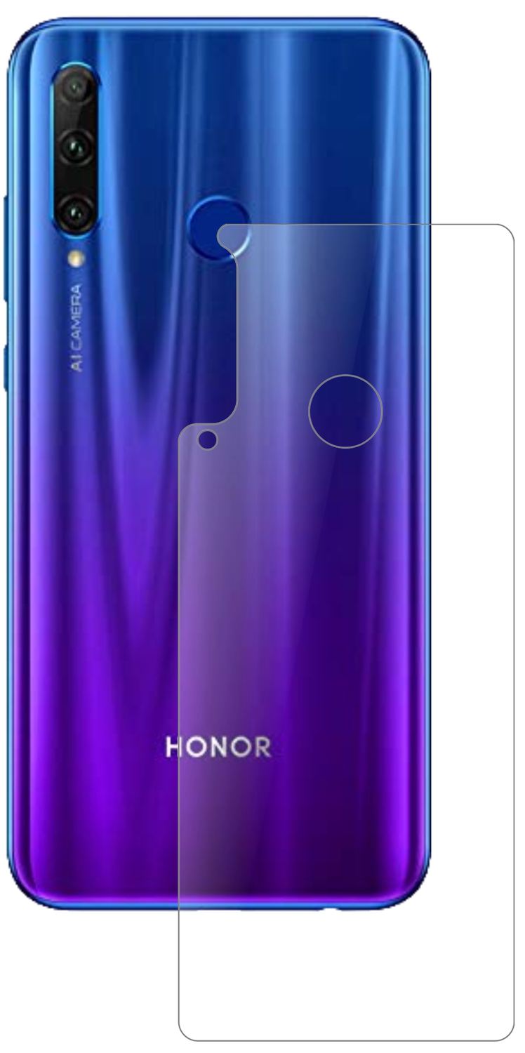 2x 9H Schutzfolie matt für Honor 20E Rückseite Pan (2)