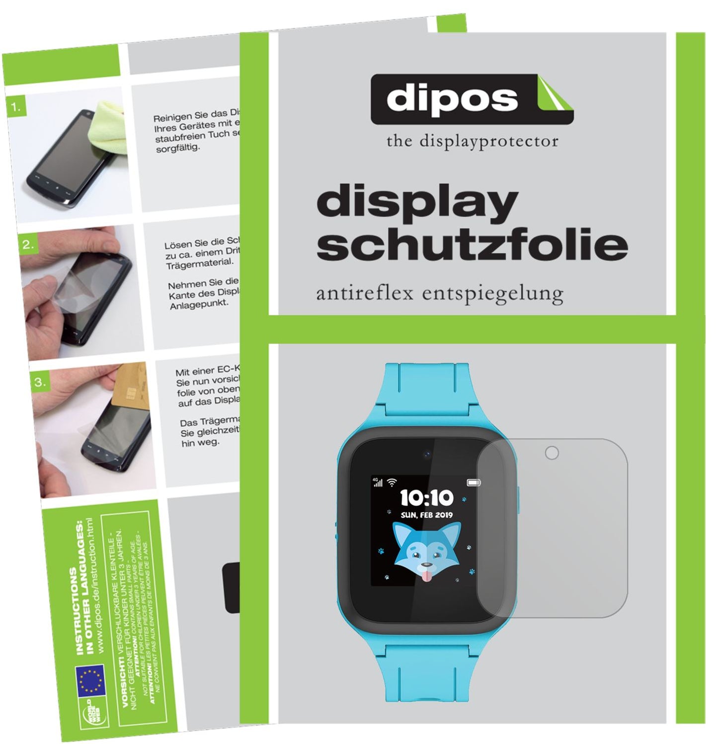 2x Schutzfolie matt für TCL Movetime MT43K Display (1)