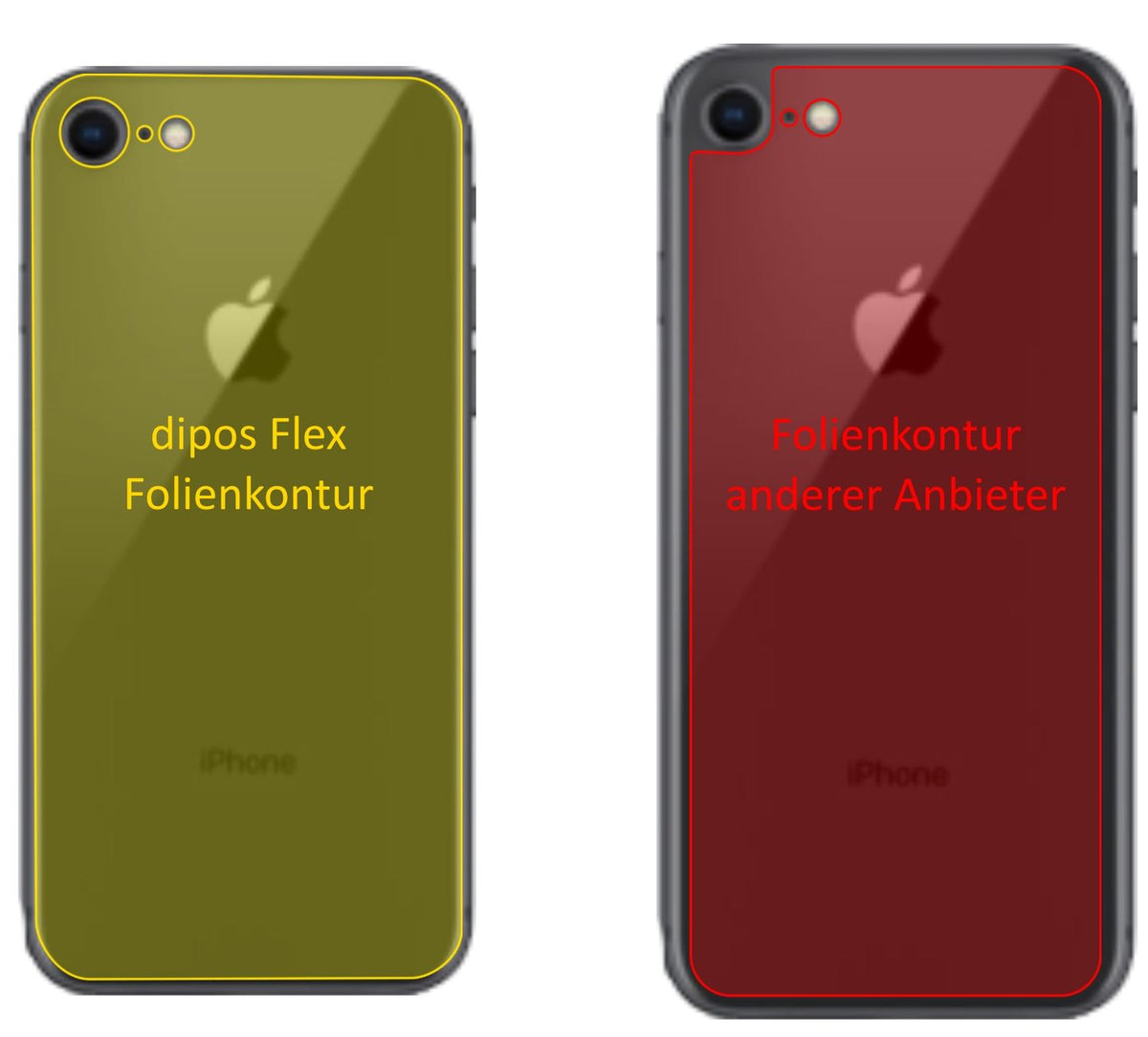 3x 3D Full Cover Schutzfolie für Apple iPhone SE ( (2)