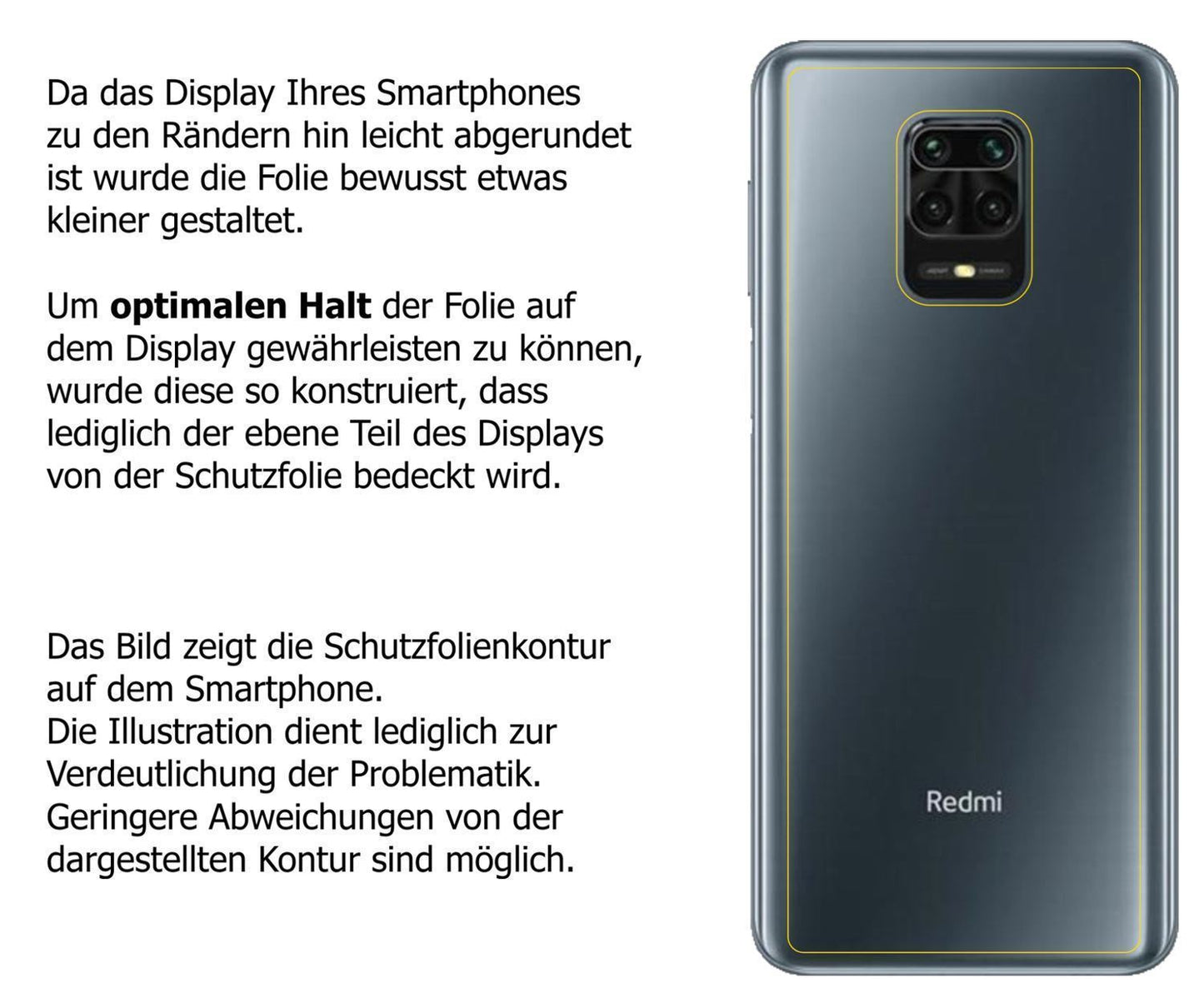 1x Schutzfolie klar für Xiaomi Redmi Note 9 Pro Ma (5)