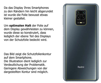 1x Schutzfolie matt für Xiaomi Redmi Note 9 Pro Rü (6)