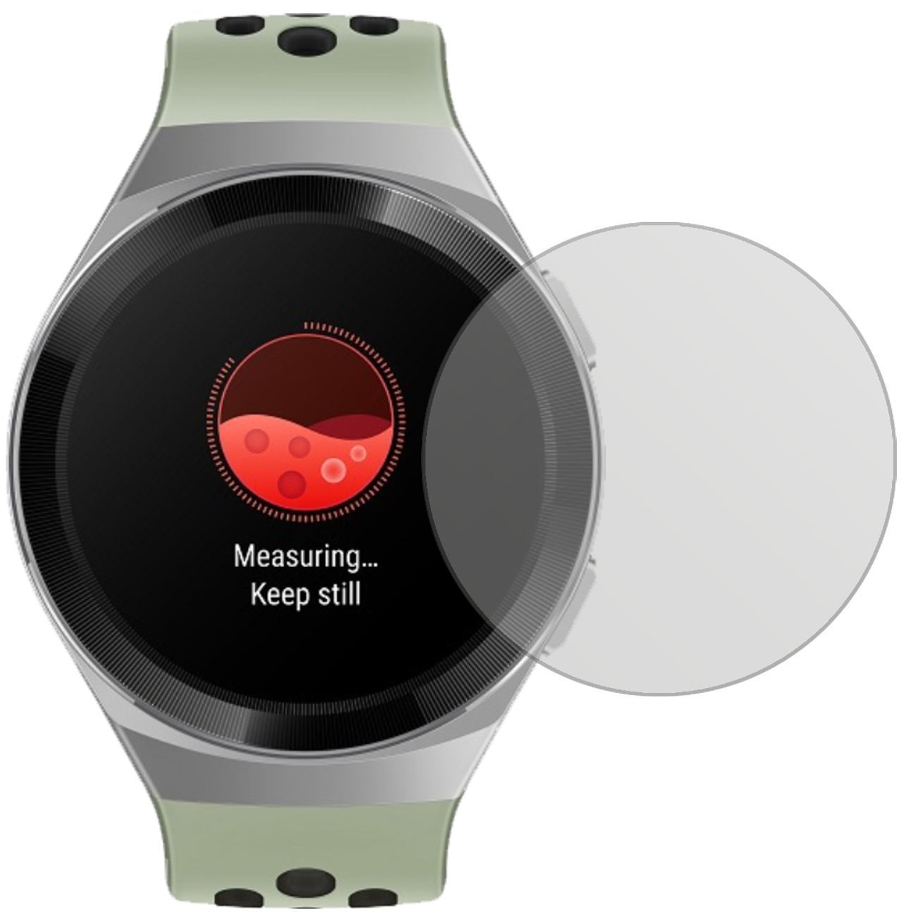 2x Schutzfolie matt für Huawei Watch GT 2e Display (2)