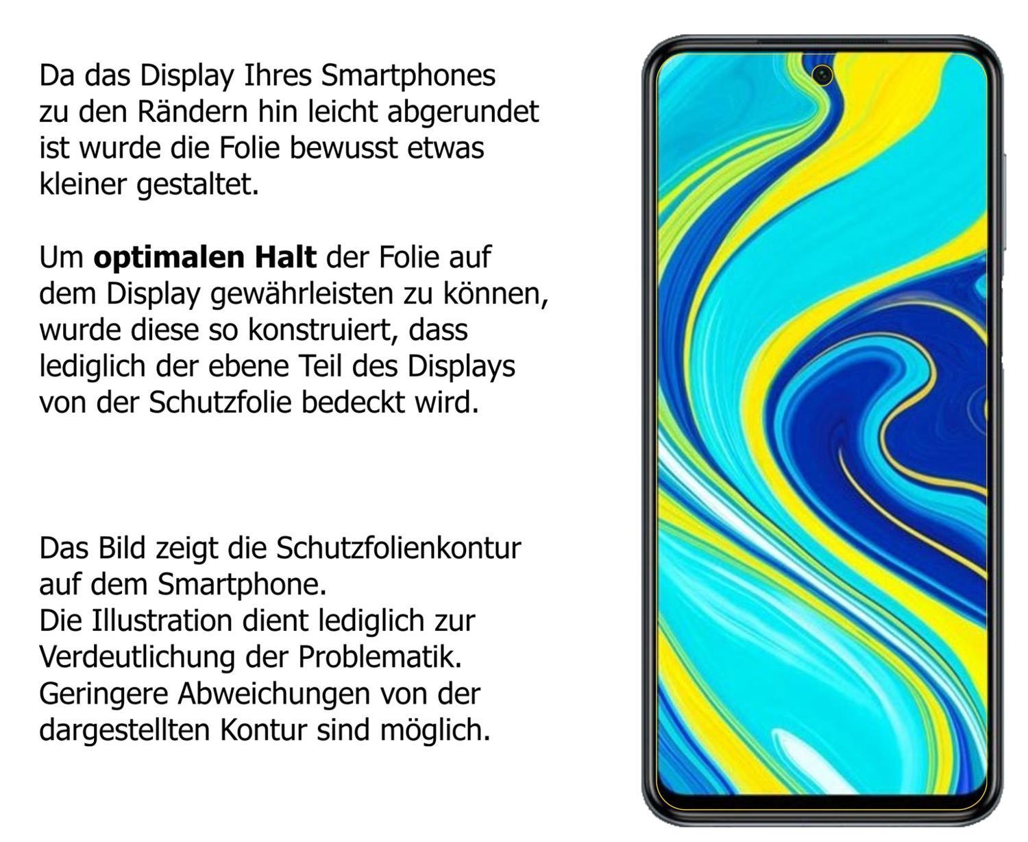 2x 9H Schutzfolie matt für Xiaomi Redmi Note 9 Pro (3)