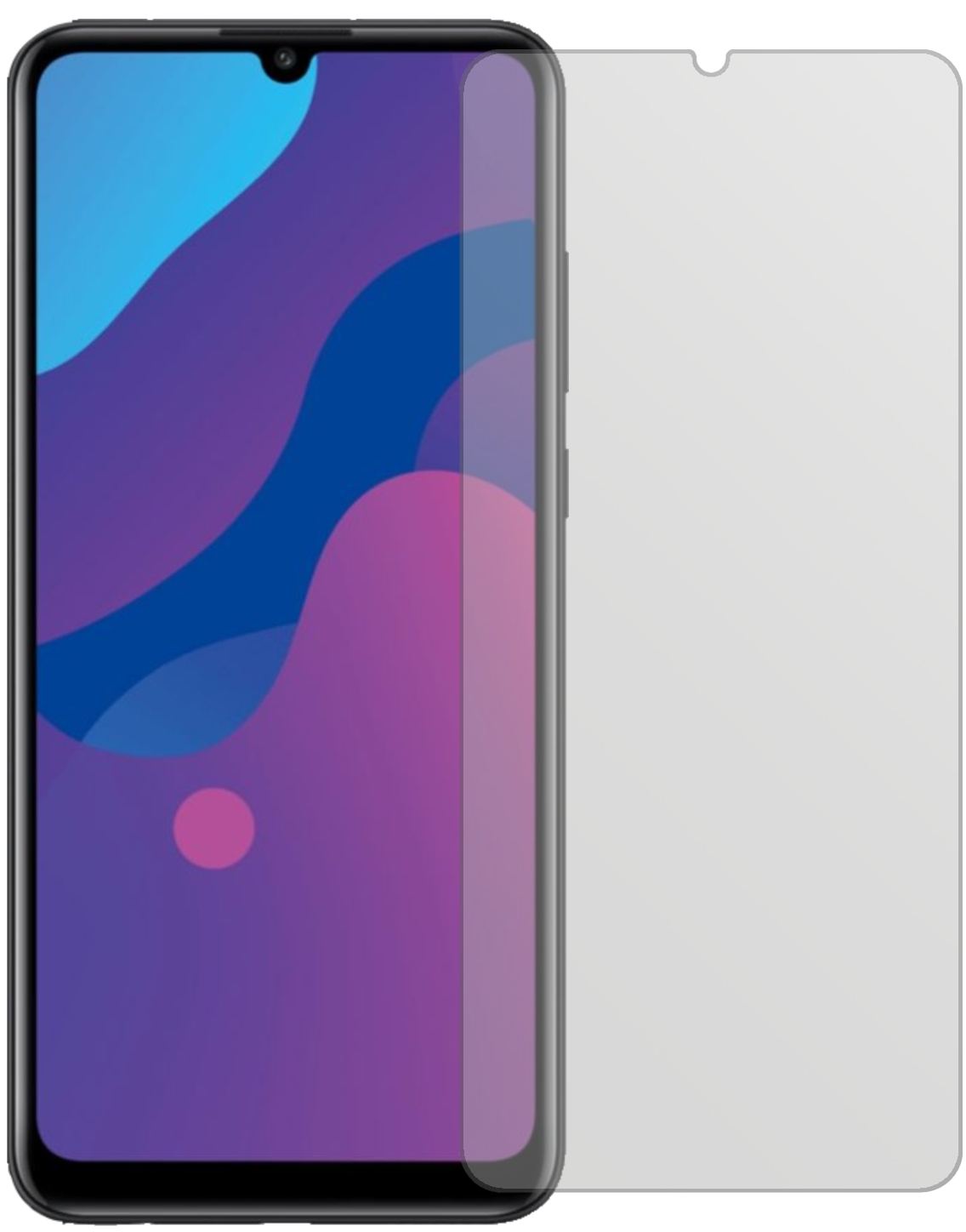 2x Schutzfolie matt für Huawei Enjoy 10e Display-S (2)