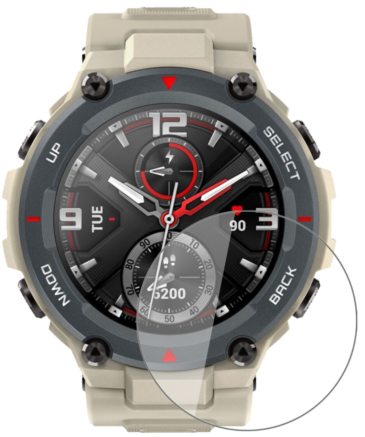 2x 9H Schutzfolie für Huami Amazfit T-Rex Panzerfo (2)