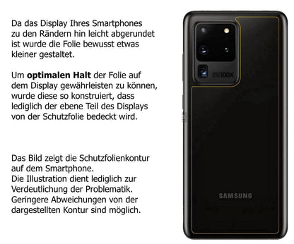 1x 9H Schutzfolie matt für Samsung Galaxy S20 Ultr (3)