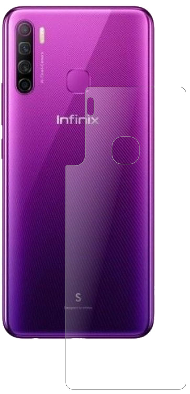 2x 9H Schutzfolie matt für Infinix S5 Lite Rücksei (2)