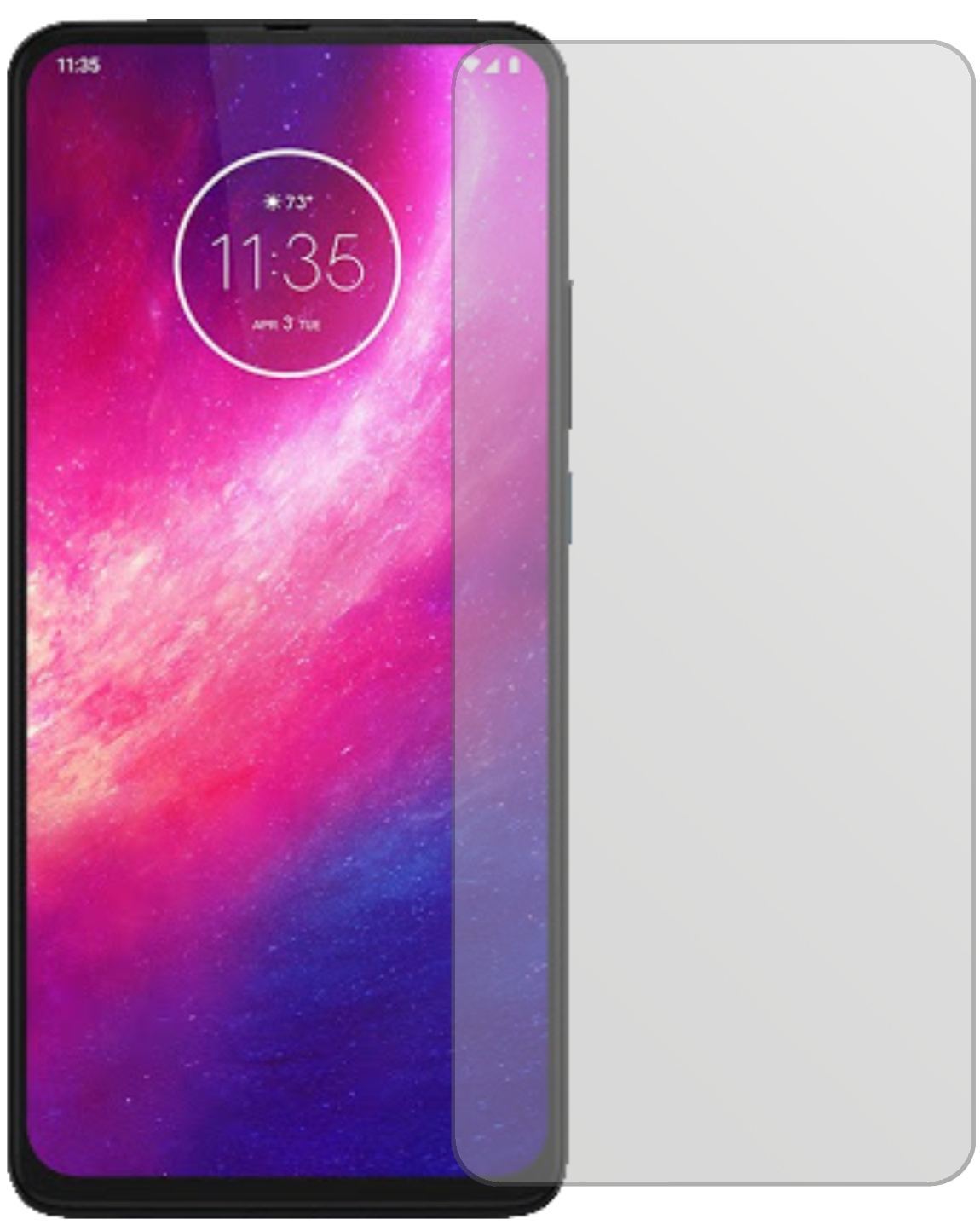 2x Schutzfolie matt für Motorola Moto One Hyper Di (2)