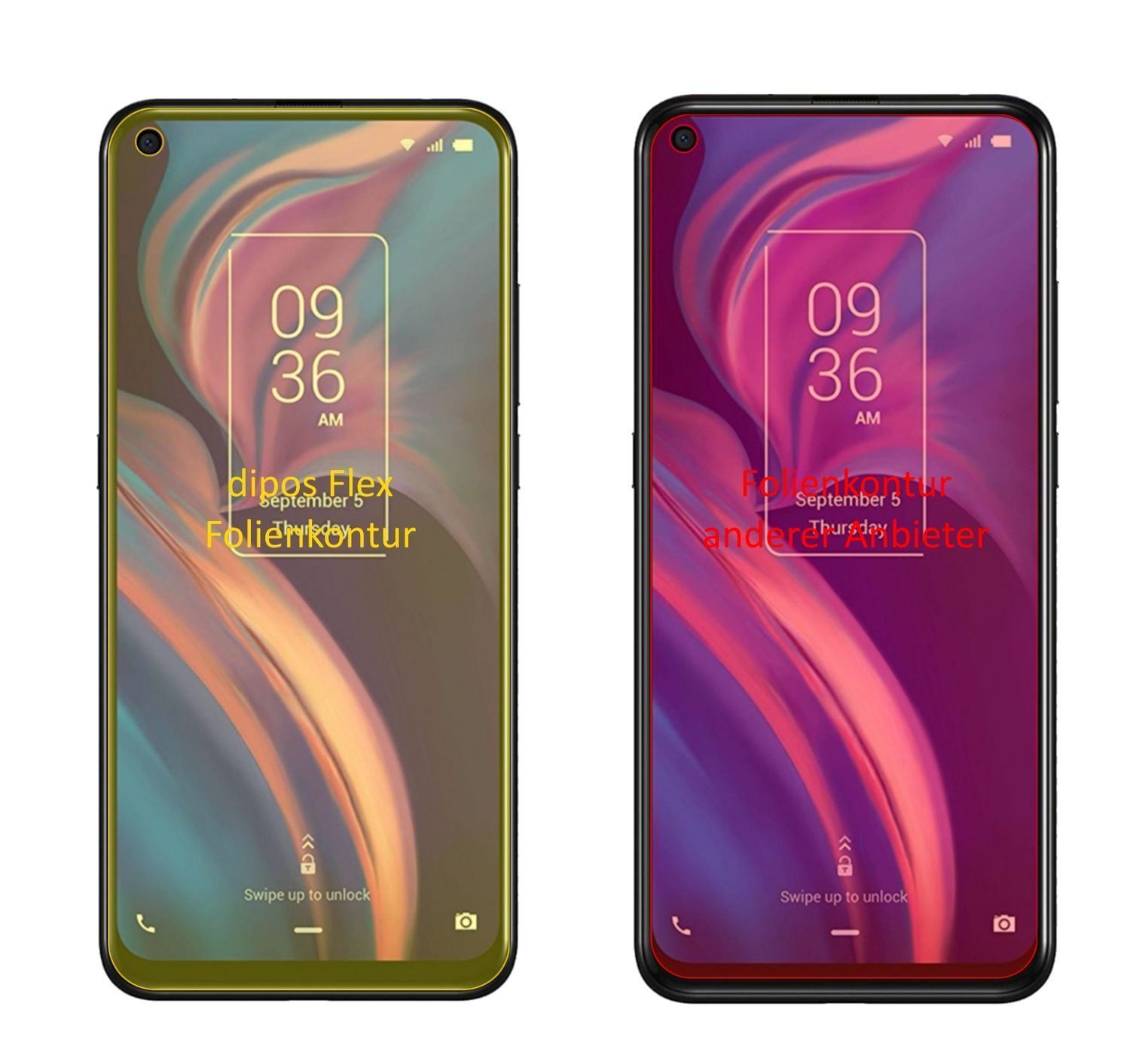 2x 3D Full Cover Schutzfolie für TCL Plex (2)