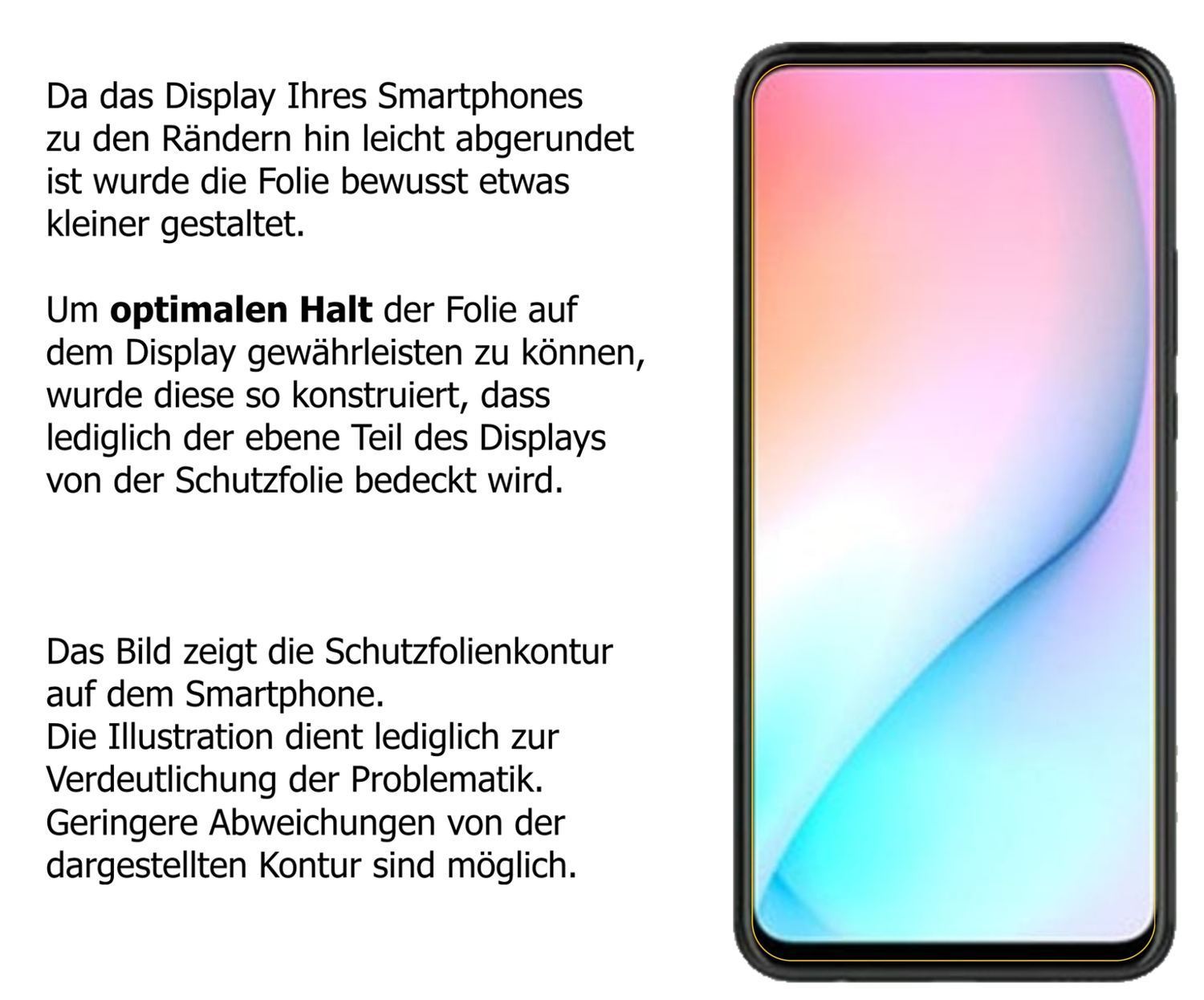 Blickschutzfolie für Huawei Enjoy 10 Plus matt Sch (5)