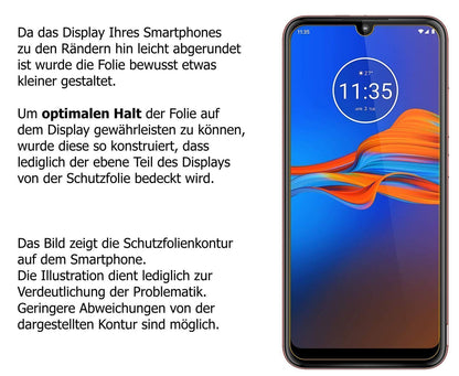 2x 9H Schutzfolie für Motorola Moto E6 Plus Panzer (3)