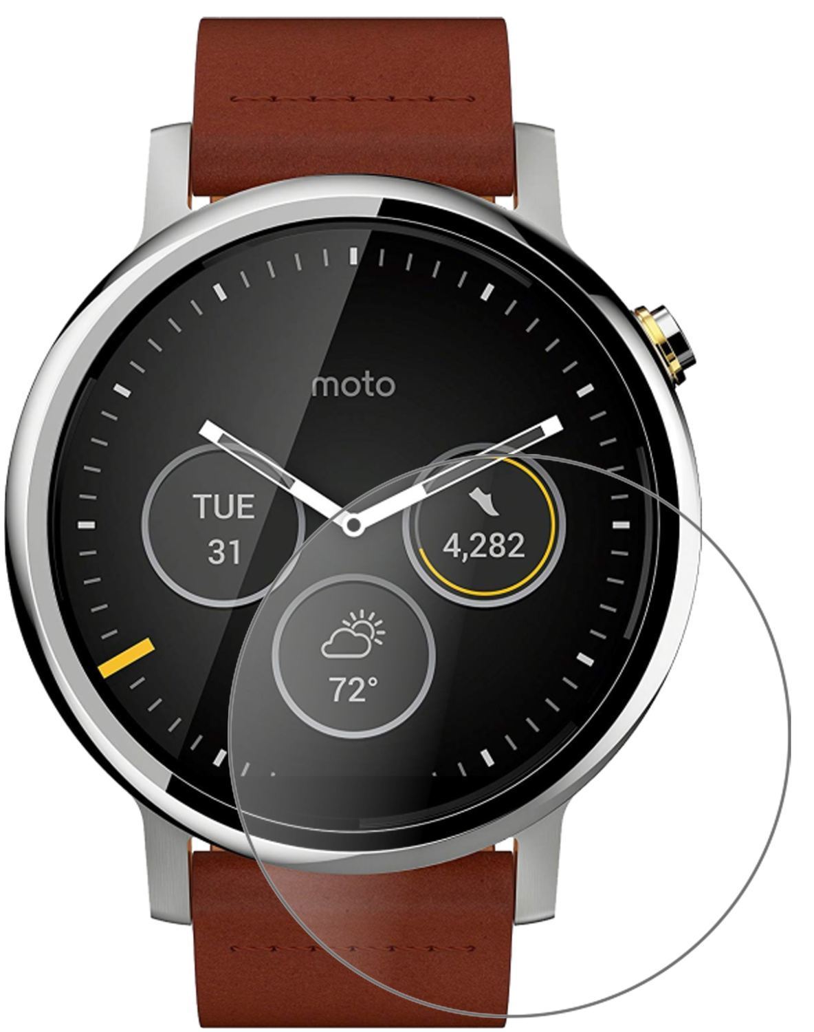 2x 9H Schutzfolie matt für Motorola Moto 360 (2019 (2)