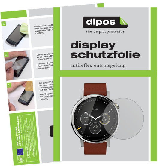 6x Schutzfolie matt für Motorola Moto 360 (2019) D (1)