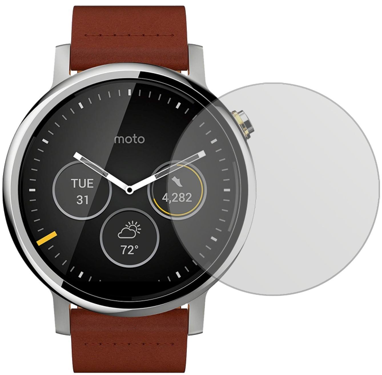 6x Schutzfolie matt für Motorola Moto 360 (2019) D (2)