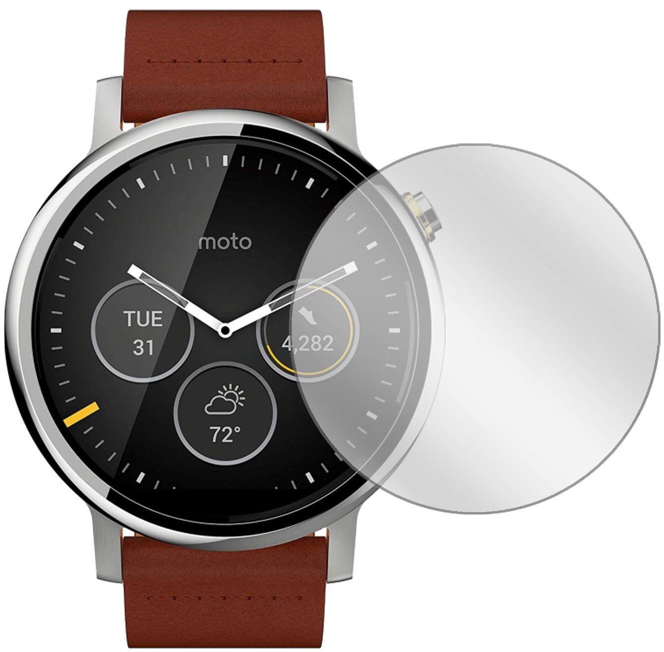 6x Schutzfolie klar für Motorola Moto 360 (2019) D (2)