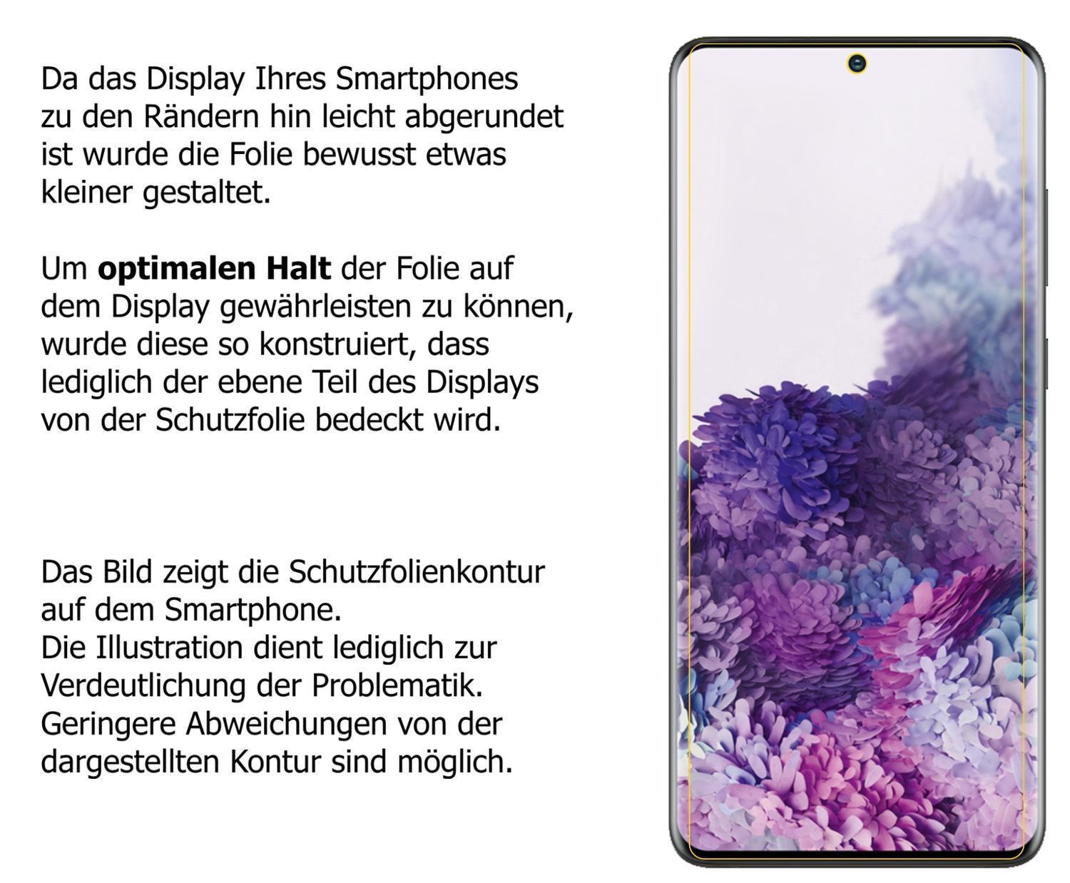 5x Schutzfolie matt für Samsung Galaxy S20 Display (6)