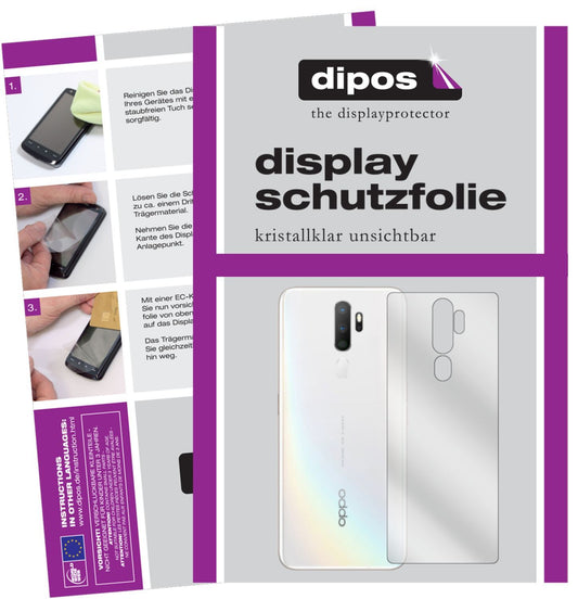 2x Schutzfolie klar für Oppo A11 Rückseite Display (1)