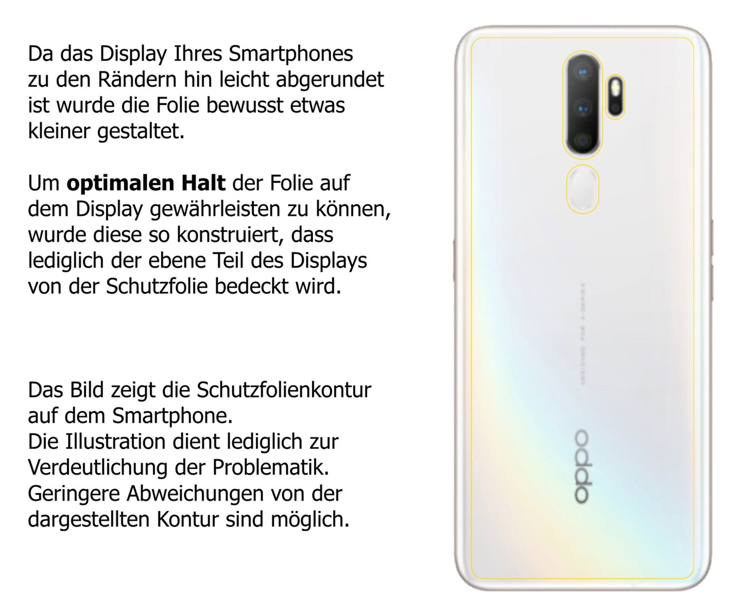 2x Schutzfolie klar für Oppo A11 Rückseite Display (5)