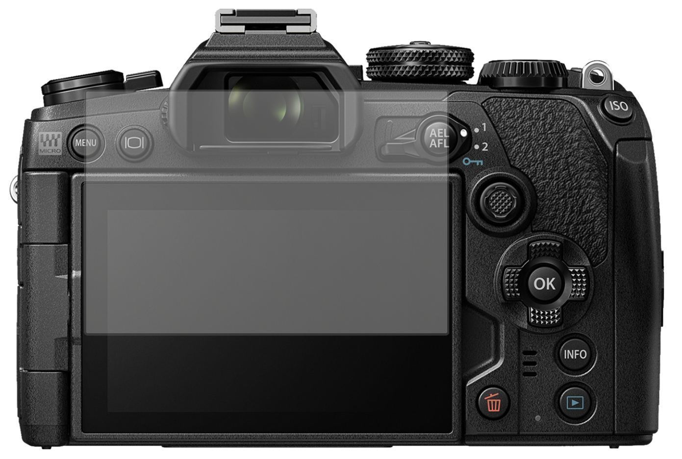 2x Schutzfolie matt für Olympus OM-D E-M1 Mark III (2)