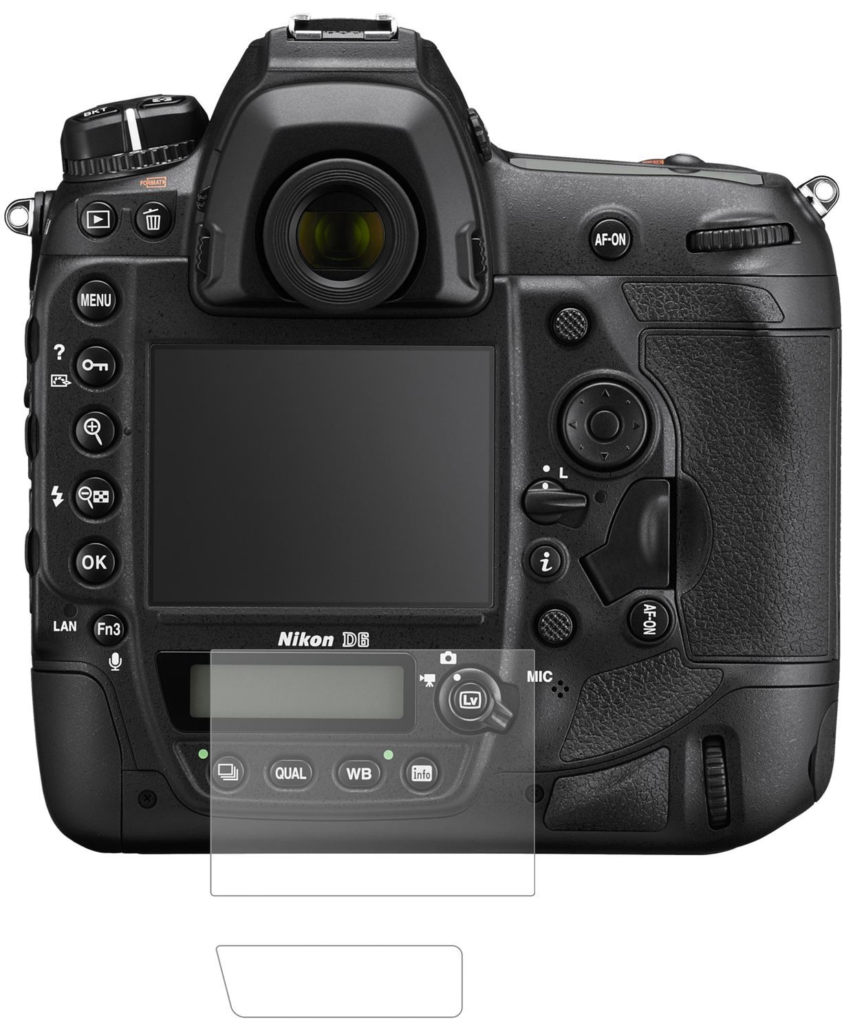 1x 9H Schutzfolie matt für Nikon D6 Panzerfolie (2)