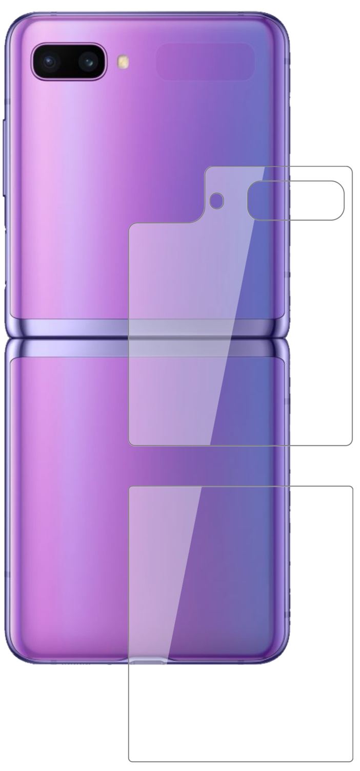 1x 9H Schutzfolie für Samsung Galaxy Z Flip Rückse (2)