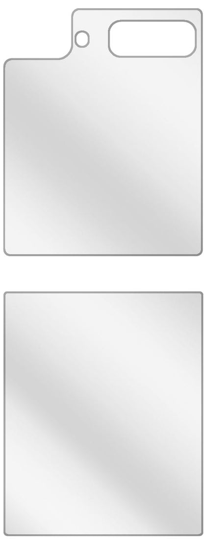 6x Schutzfolie klar für Samsung Galaxy Z Flip Rück (4)