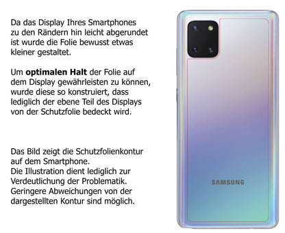 1x 9H Schutzfolie für Samsung Galaxy Note 10 Lite  (3)