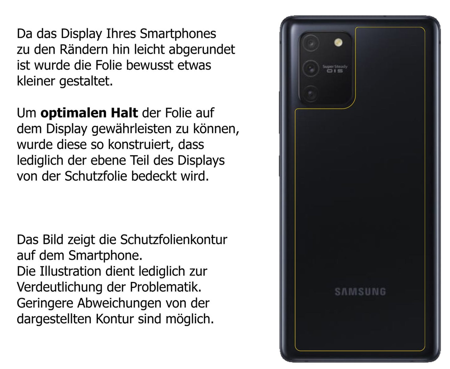 5x Schutzfolie matt für Samsung Galaxy S10 Lite Rü (6)