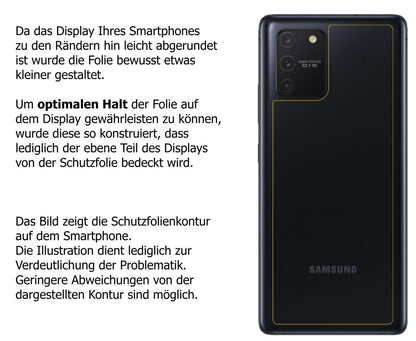 1x Schutzfolie klar für Samsung Galaxy S10 Lite Rü (5)