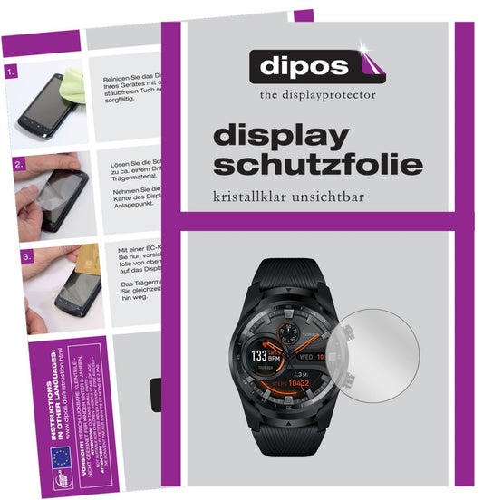6x Schutzfolie klar für Mobvoi TicWatch Pro 4G Dis (1)