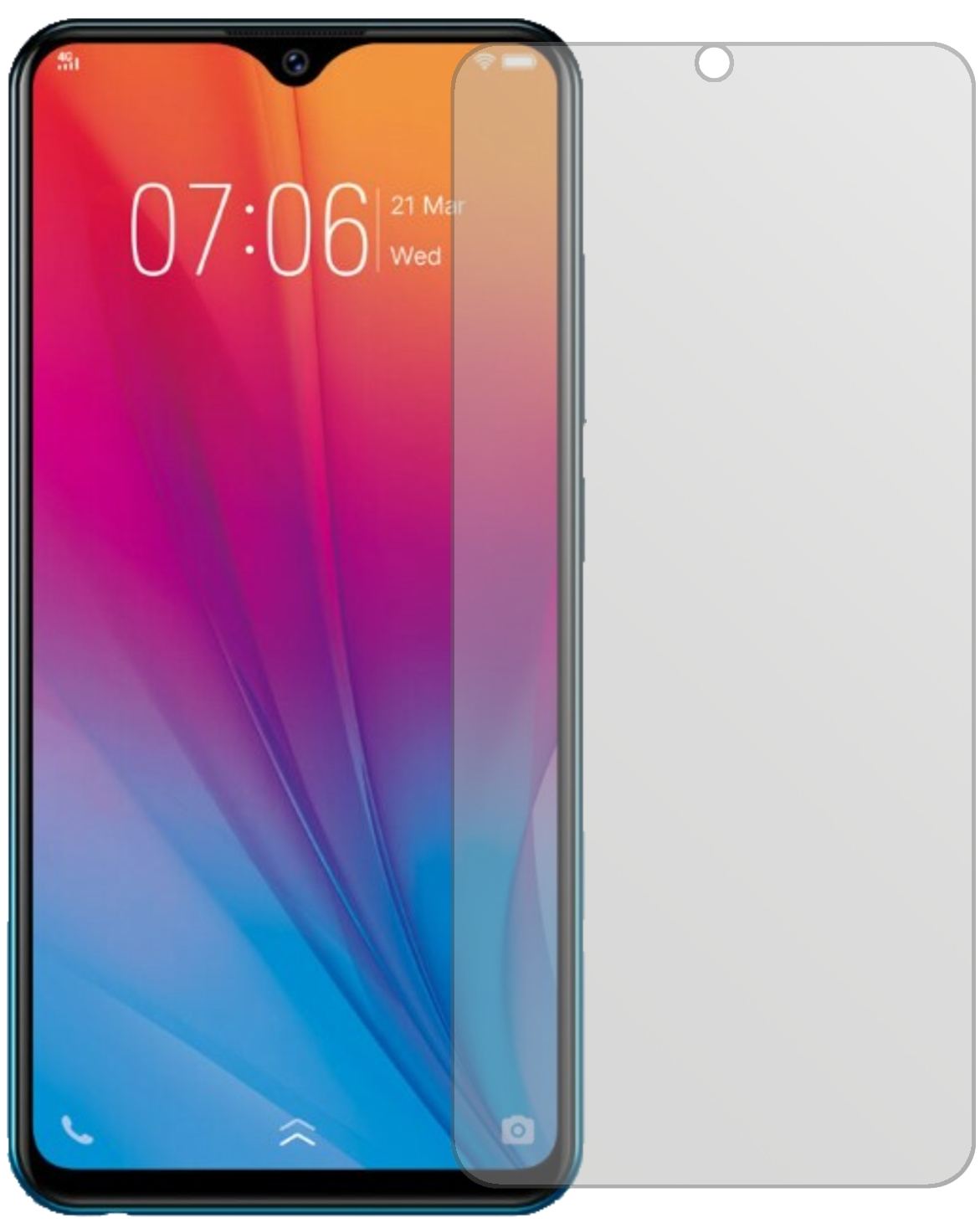 6x Schutzfolie matt für Vivo Y91C (2020) Display-S (2)