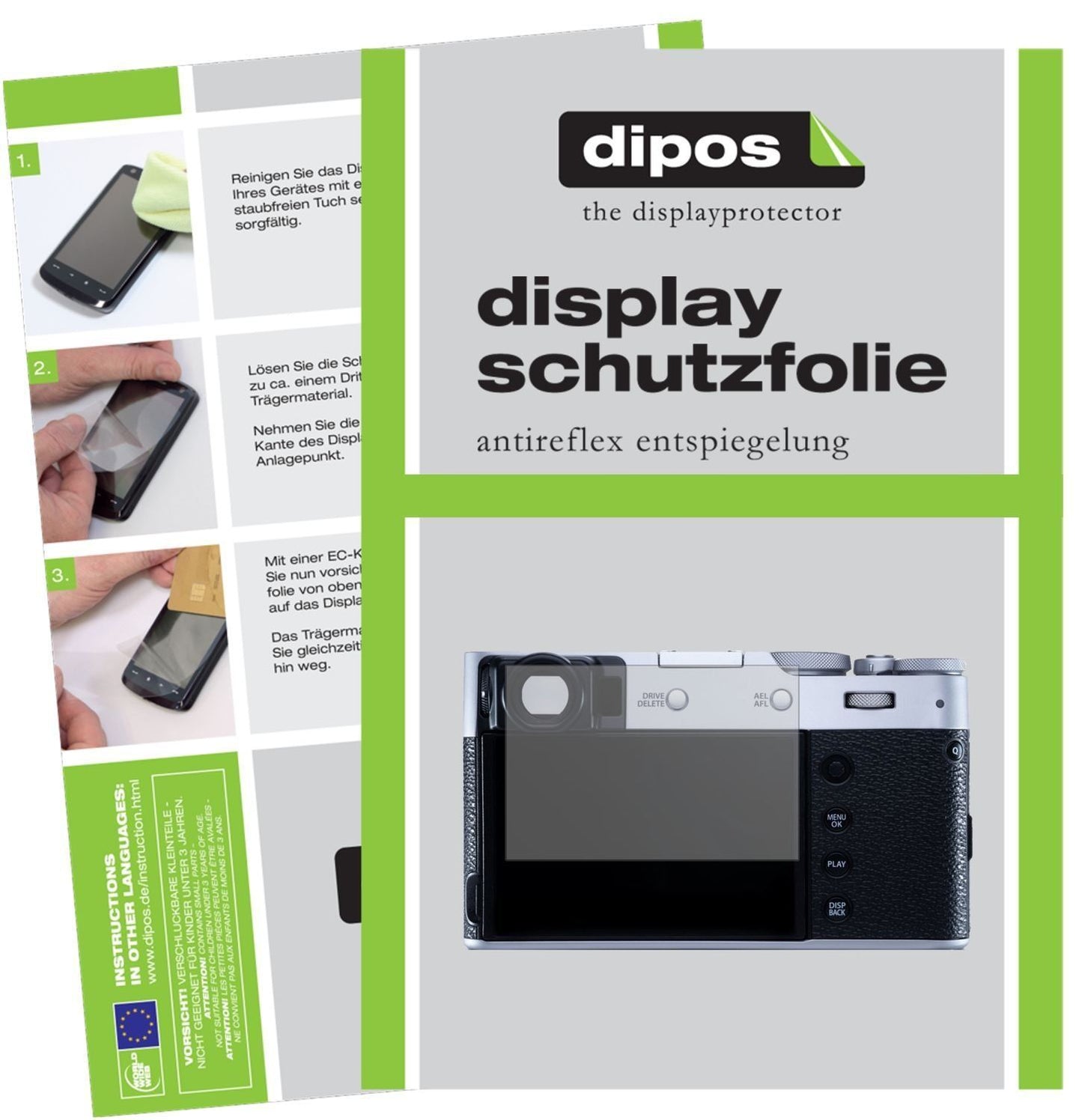 1x Schutzfolie matt für Fujifilm X100V Display-Sch (1)