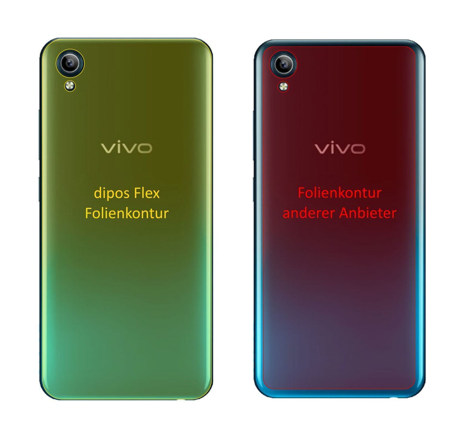 3x 3D Full Cover Schutzfolie für Vivo Y91C (2020)  (2)