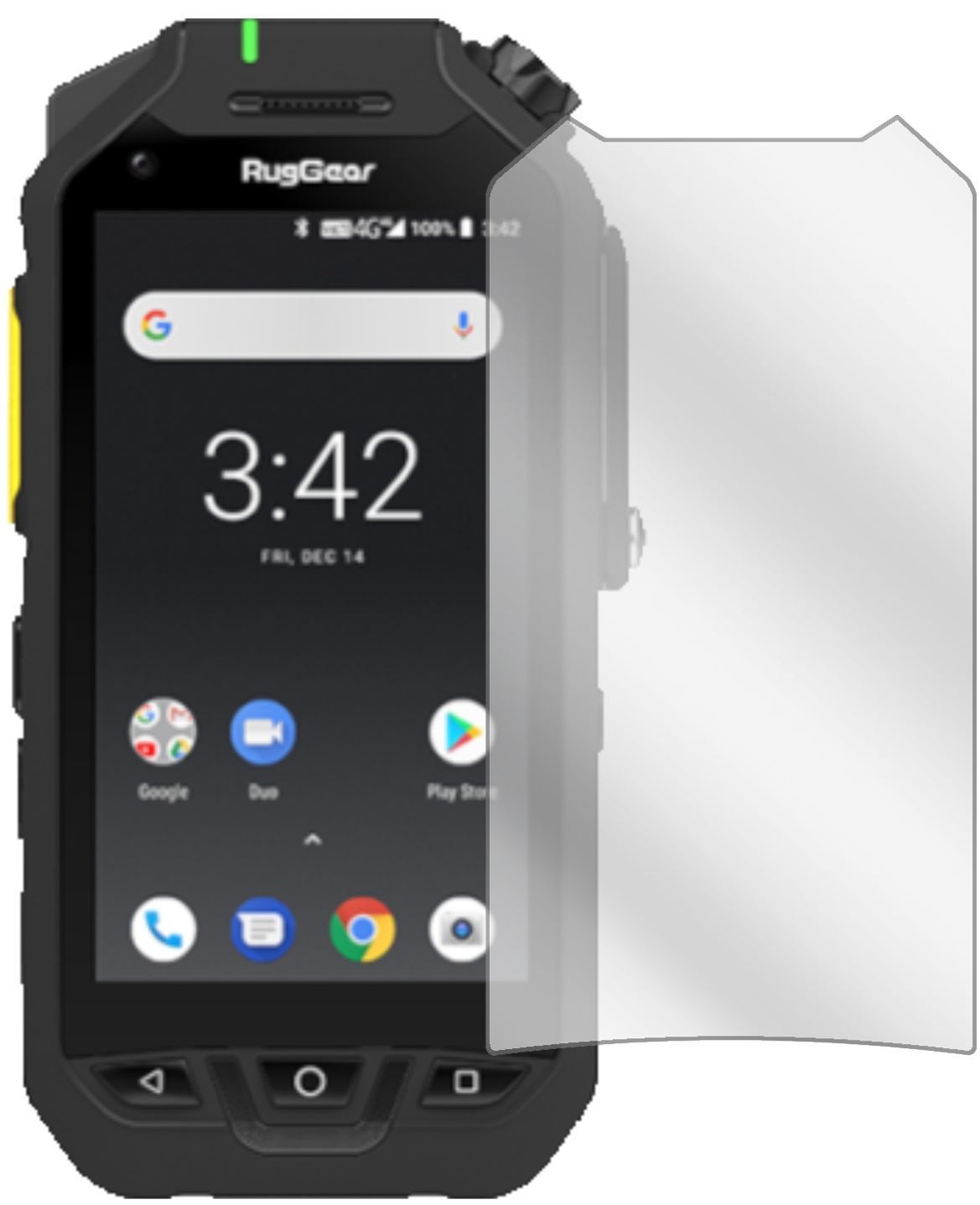 5x Schutzfolie klar für Ruggear RG725 Display-Schu (2)