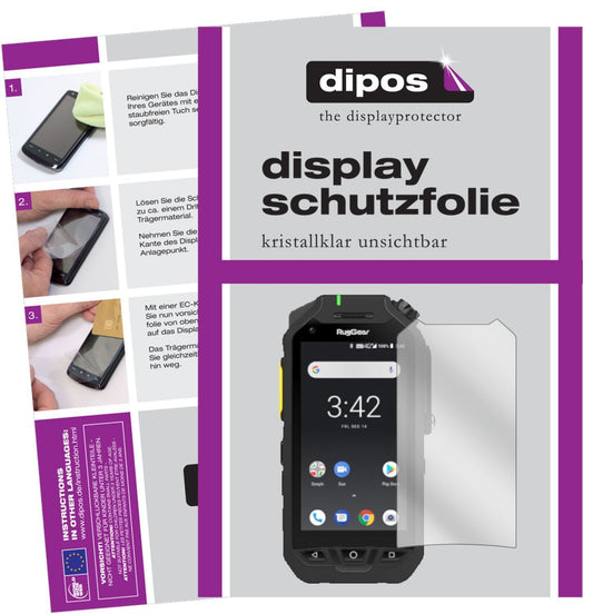 1x Schutzfolie klar für Ruggear RG725 Display-Schu (1)