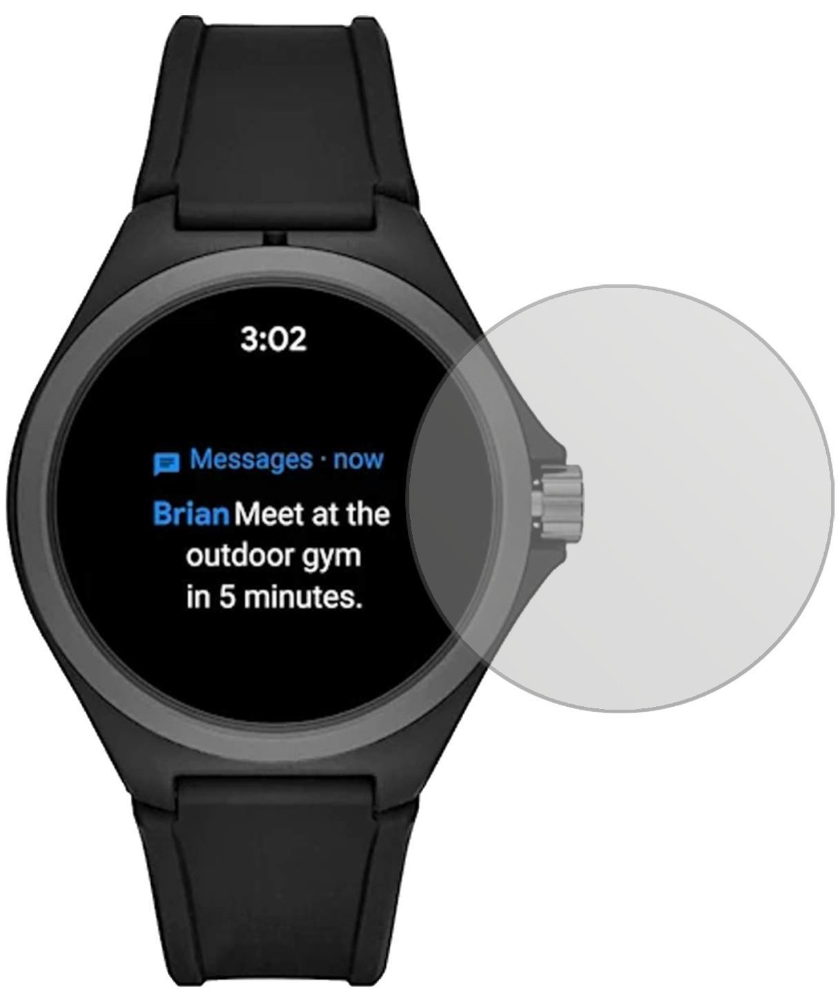1x Schutzfolie matt für Puma PT9100 Smartwatch Dis (2)