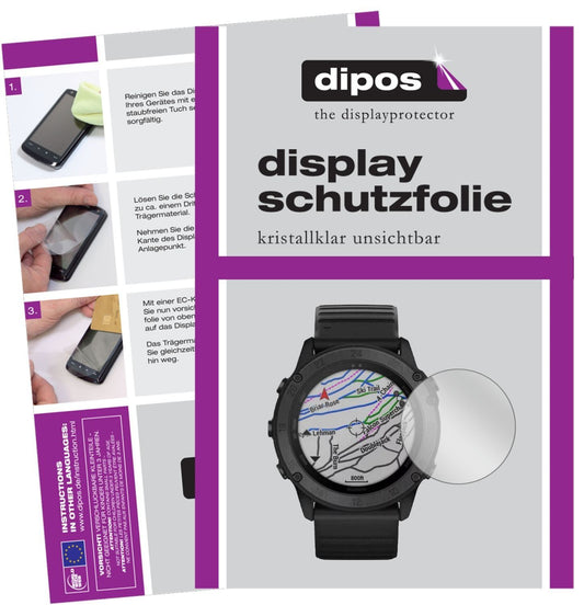 5x Schutzfolie klar für Garmin tactix Delta Displa (1)