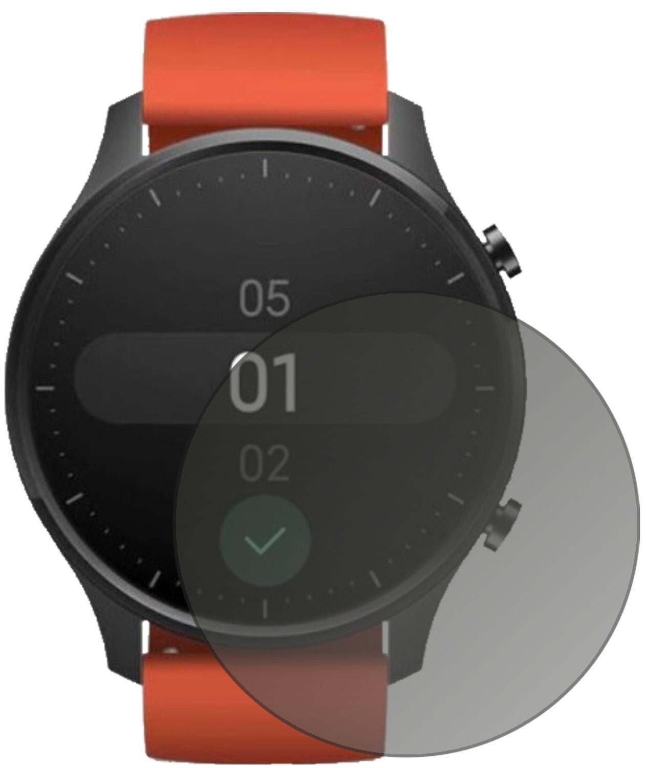 Blickschutzfolie für Xiaomi Mi Watch Color matt Sc (2)