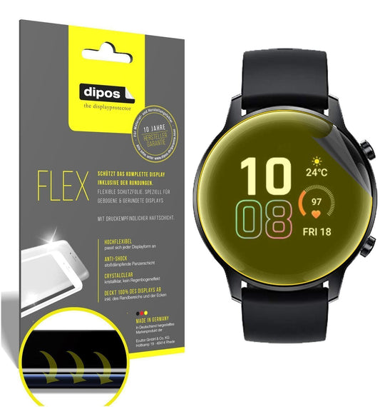 3x 3D Full Cover Schutzfolie für Honor Magic Watch (1)