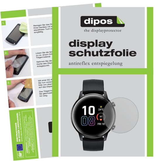 6x Schutzfolie matt für Honor Magic Watch 2 42mm D (1)