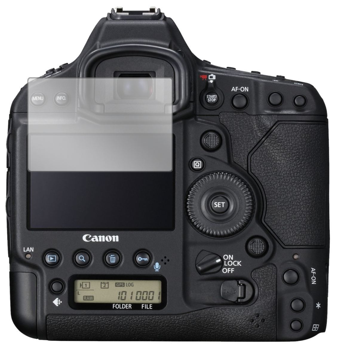 1x Schutzfolie klar für Canon EOS-1D X Mark III Di (2)