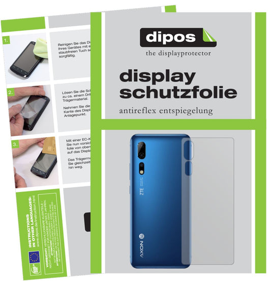 2x Schutzfolie matt für ZTE Axon 10s Pro 5G Rückse (1)